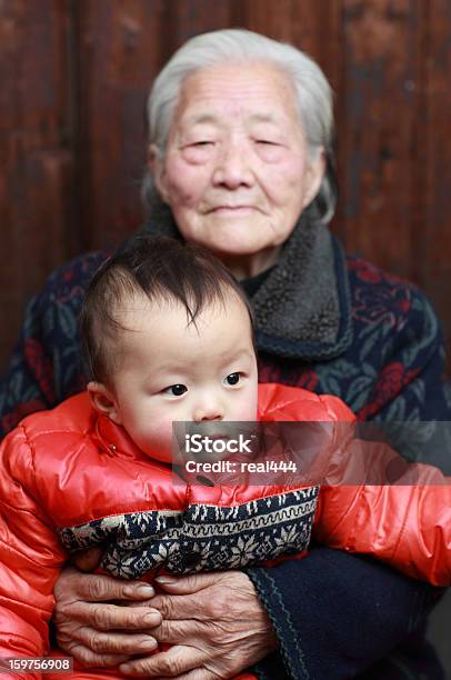 Grandmother And Greatgrandson Stock Photo - Download Image Now - 80-89 Years, Active Seniors, Adult