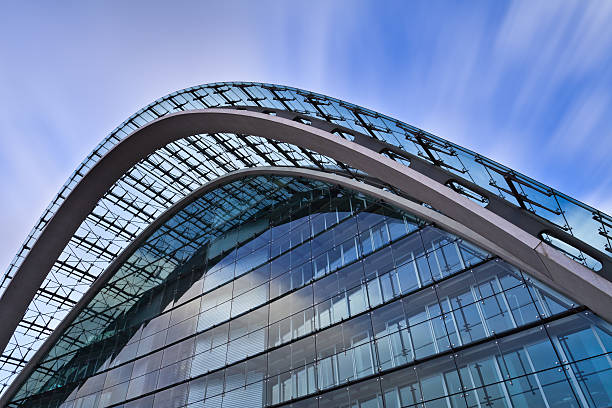 istock Facade of an office building - modern abstract architecture 159757341