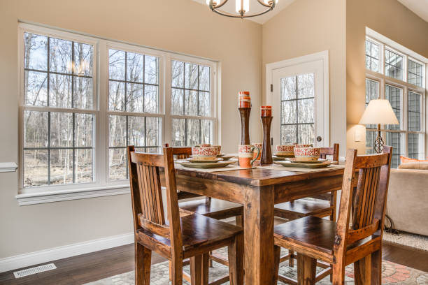 Table for four in beautiful dining room