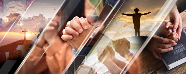 istock Christian Religion concept background. card design template. 1597754671