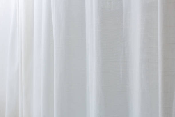 rideau blanc transparent - furniture store furniture retail textile photos et images de collection