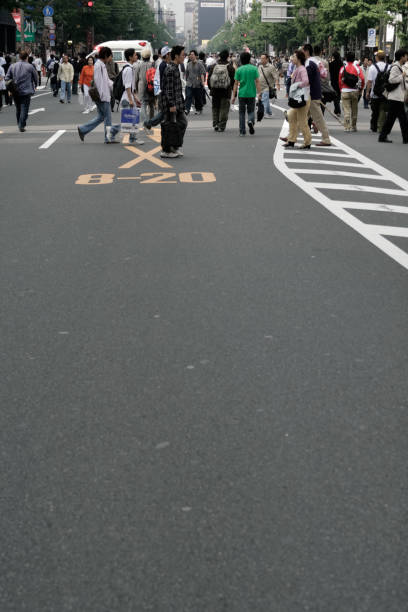 Chiyoda, Tokyo, Japan - May 28, 2006 :  A Holiday 歩行者天国 Pedestrian Zone on 中央通り Street at Akihabara Area