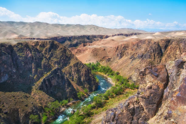istock Charyn river in canyon with a rocks in Kazakhstan 1597865920