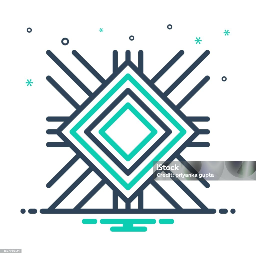 Linear Pattern Stock Illustration - Download Image Now - Geometric ...