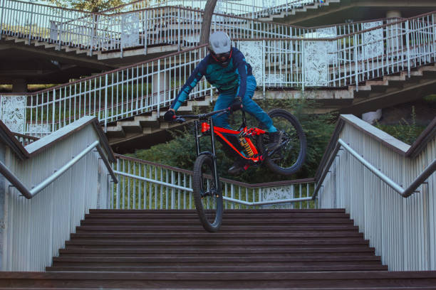 istock Downhill riders in city 1597982860