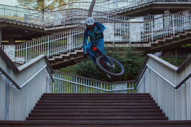 istock Downhill riders in city 1597982864