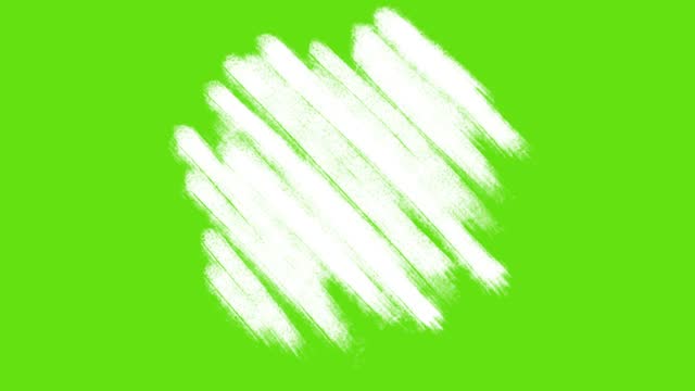 This is an Animation video of a hand-drawn loop spinning figure shape on a green screen background.