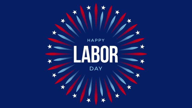 Labor Day Concept - Happy Labor Day Message.