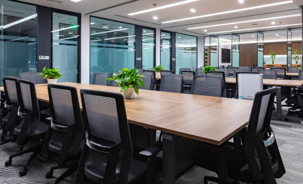 istock The seats in the large training classroom are neatly arranged 1598106262