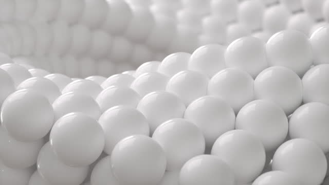 Abstract white spheres