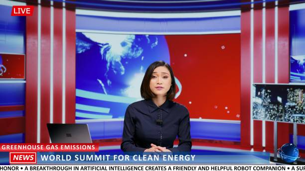 istock Woman journalist talks about activists 1598126773