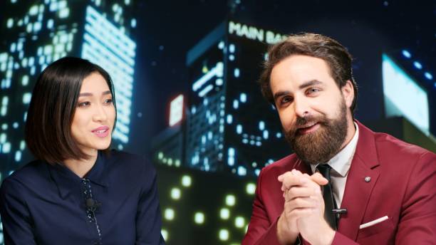 istock Presenters team on late night show 1598143451