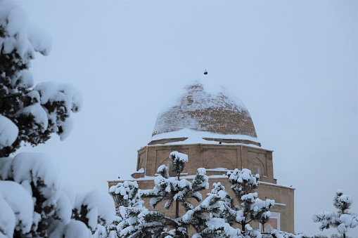 Snow covered Samarkand