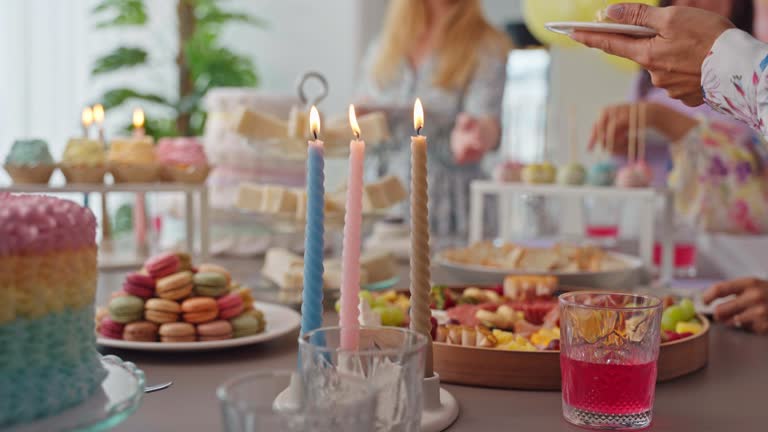 Beautifully Decorated Baby Shower Dessert Table