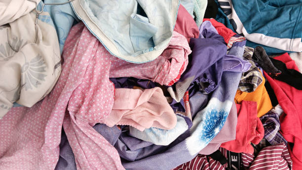 istock Pile of colorful laundry clothes 1598195848