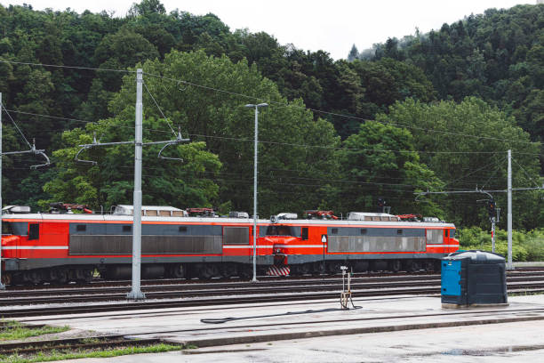 Aerial View of Freight Trains and Railway Station