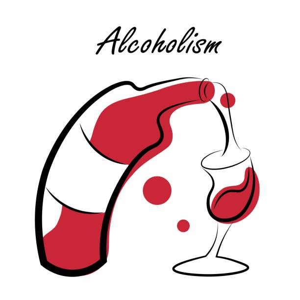 illustrazioni stock, clip art, cartoni animati e icone di tendenza di vino rosso - insulated drink container bottle container white background