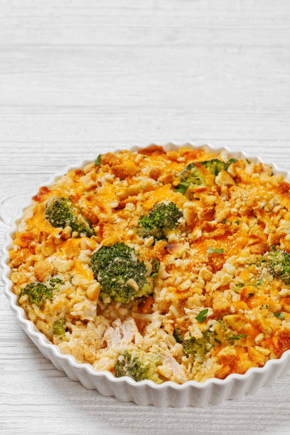 istock chicken rice broccoli casserole in baking dish 1598247050