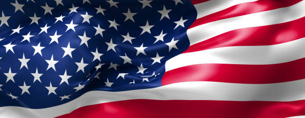 istock Waving and shining america flag 1598257059