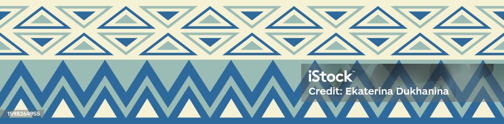 Simple Indigenous Border Native American Ethnic And Indigenous Seamless Border Authenticity And ...