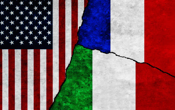 istock Flags: USA, Italy and France 1598285593