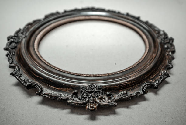 istock Old mirror with an ornamental frame 1598333758