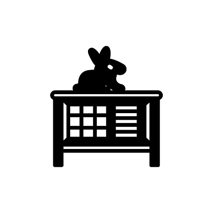 Rabbit Hutch icon in vector. Logotype