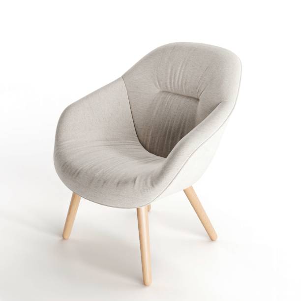 istock a small grey chair with wooden legs on a white surface 1598362643