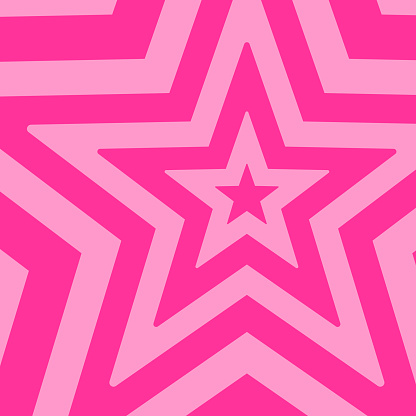 groovy psychedelic background with a stars repeat pattern, vector illustration