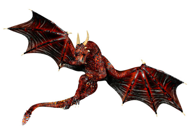 istock 3D Rendering Fairy Tale Dragon on White 1598518458