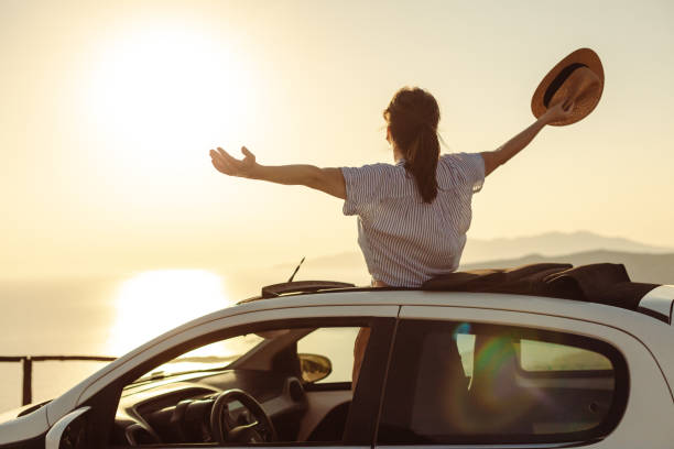 istock Woman enjoying summer holiday 1598524481