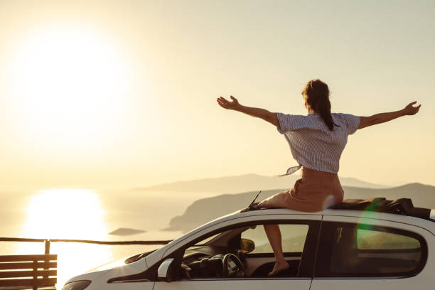 istock Woman enjoying summer holiday 1598524483