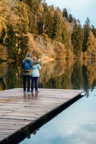 istock Mature couple enjoying on Lake Bled 1598548293