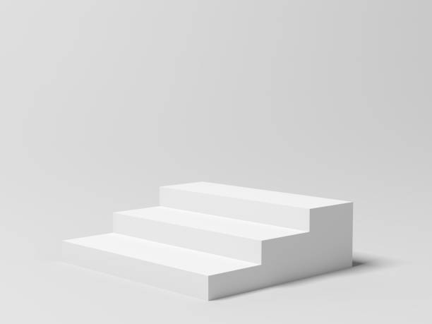 istock Product display. Display plinths. Stand. White color. 1598557528