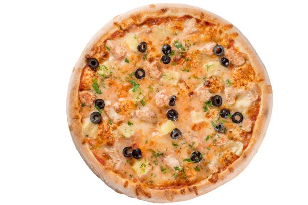 istock Pizza with tomato sauce, tomatoes and cheese 1598578124