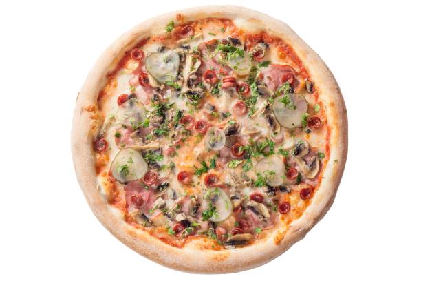 istock Pizza with tomato sauce, tomatoes and cheese 1598578696