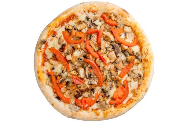 istock Pizza with tomato sauce, tomatoes and cheese 1598578700