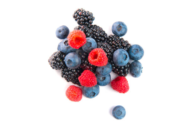 istock Heap of ripe berries top view 1598605718