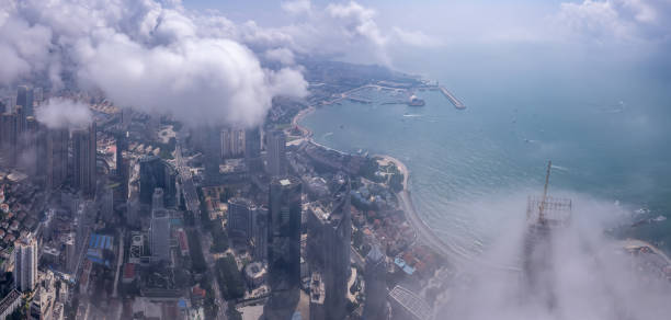 istock Aerospace China Qingdao coastal city landscape panoramic view 1598623006