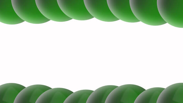 4k Green balloons happy birthday abstract background
