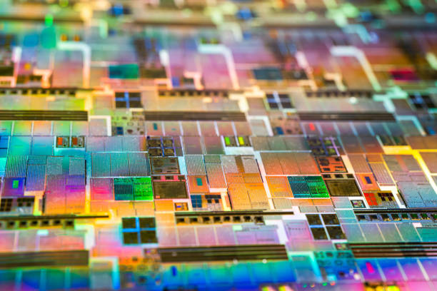 istock Silicon wafer for manufacturing semiconductor of integrated circuit. 1598629272