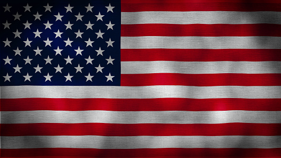 American flag  background. Horizontal composition with copy space. Great use for 2022 Midterm Elections and USA related concepts.