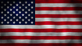 4K The national flag of the United States of America background