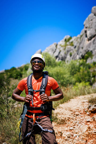 istock Smiling African American climber 1598682596