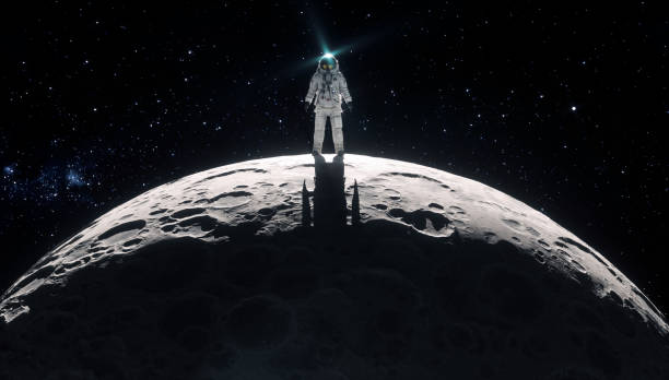 istock Astronaut . Science fiction and space exploration concept. 1598689168