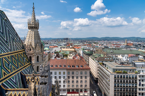 This image is a visual serenade to Vienna, capturing the city's elegant architecture and timeless harmony of history and modernity.