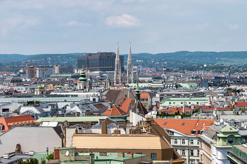 Panoramic view of Vienna center city