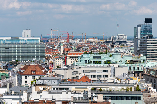 This image is a visual serenade to Vienna, capturing the city's elegant architecture and timeless harmony of history and modernity.