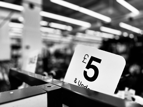 Clothing price reductions due to the UK Cost of living crisis
