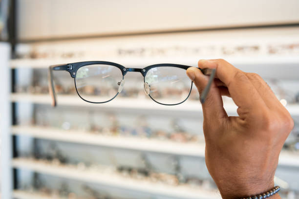istock Close up of eyeglasses 1598751110